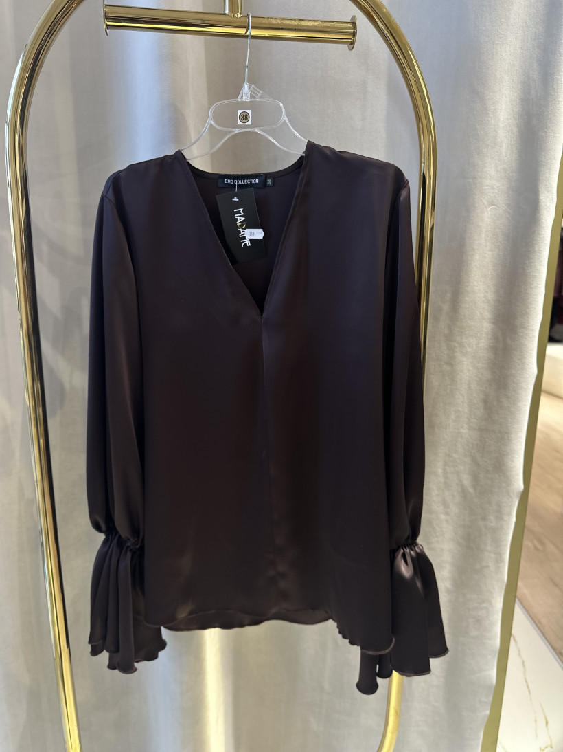 EM KOSZULA SATYNA CZEKOLADA DZWONKI