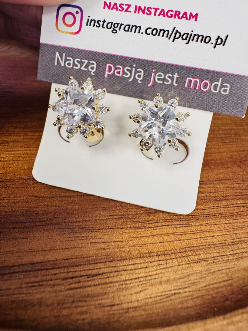 Kolczyki kwiatki 13704 S