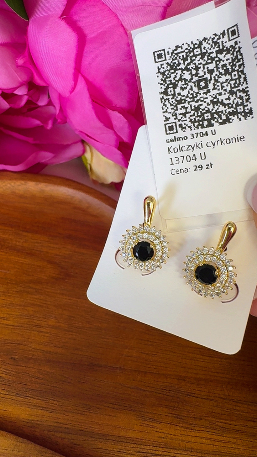 Kolczyki cyrkonie 13704 U