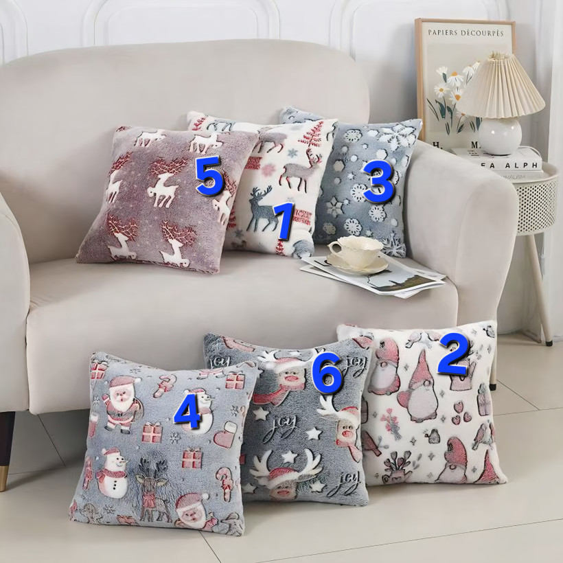 Poszewki świąteczne 40x40 świecące