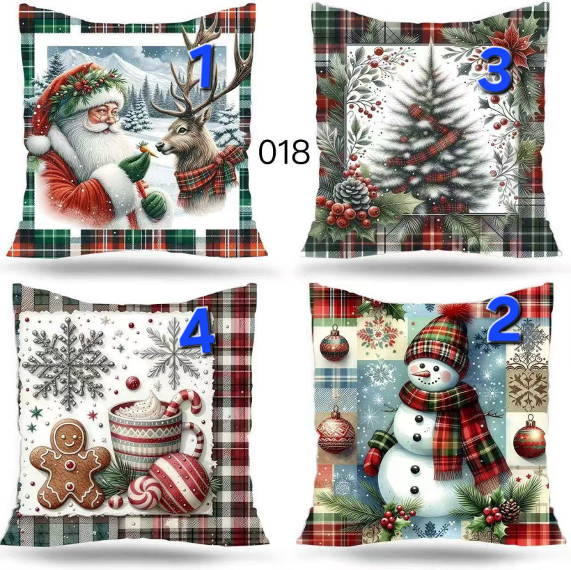 Poszewki świąteczne zielone