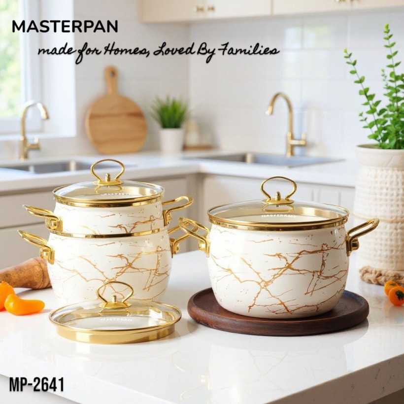 6-częściowy zestaw garnków emaliowanych - MP-2641