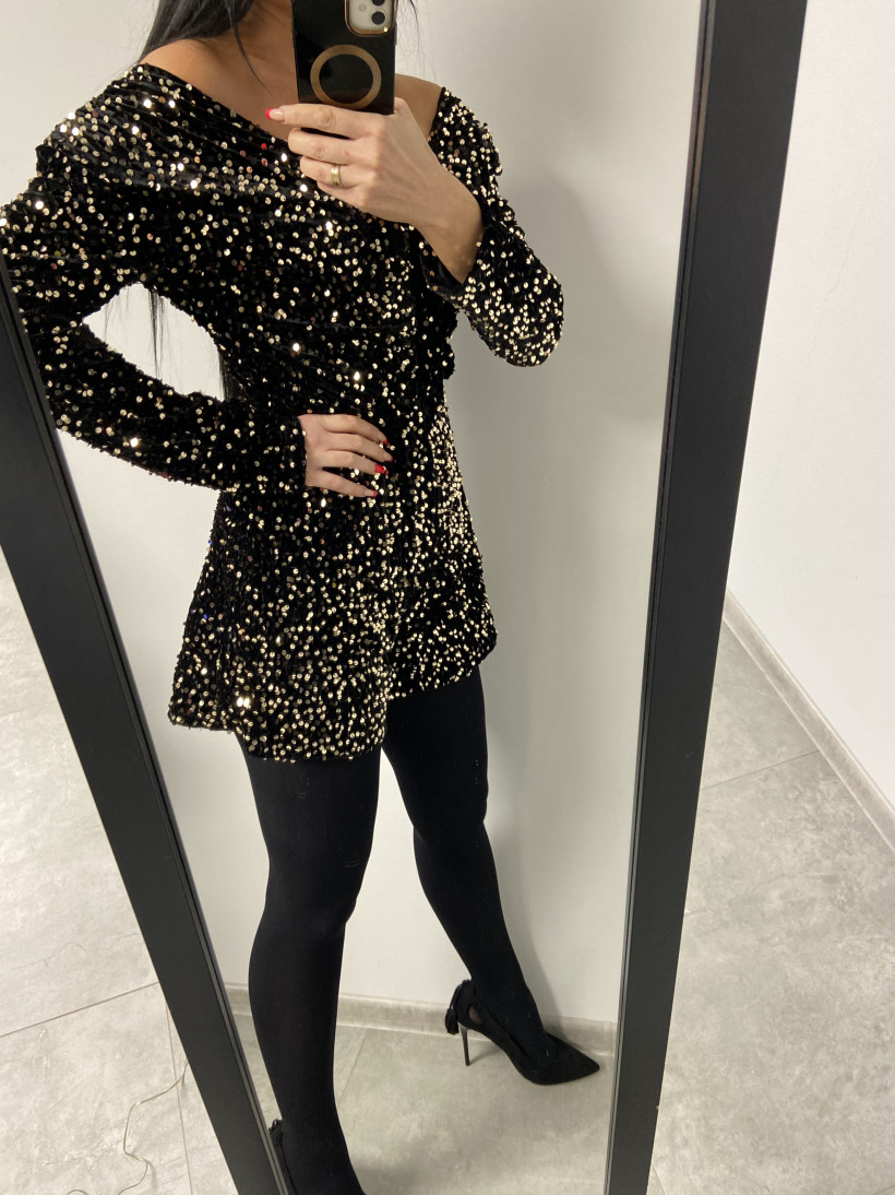 Kombinezon 1712 błyszczący, cyrkoniowy