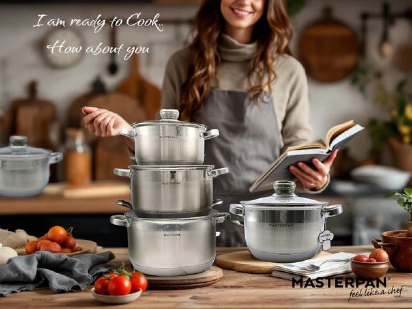 Zestaw garnków ze stali nierdzewnej 12 el. - MP-5116