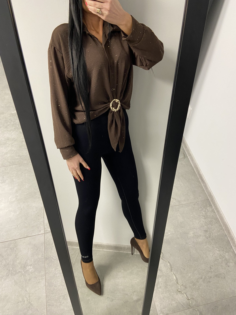 Koszula 137 nakrapiana złotem, z ozdobą do regulacji