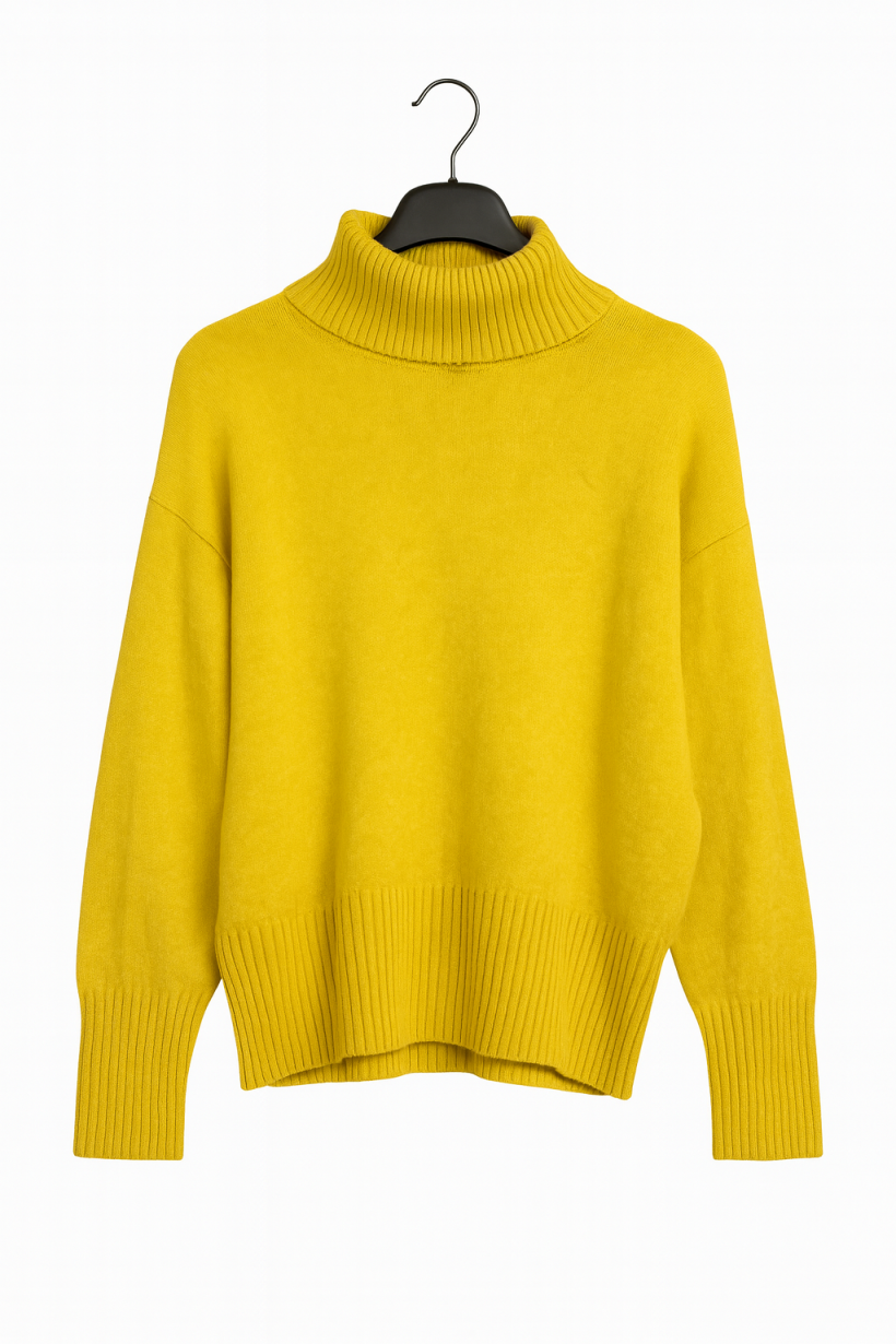 Sweter golf musztarda 1579