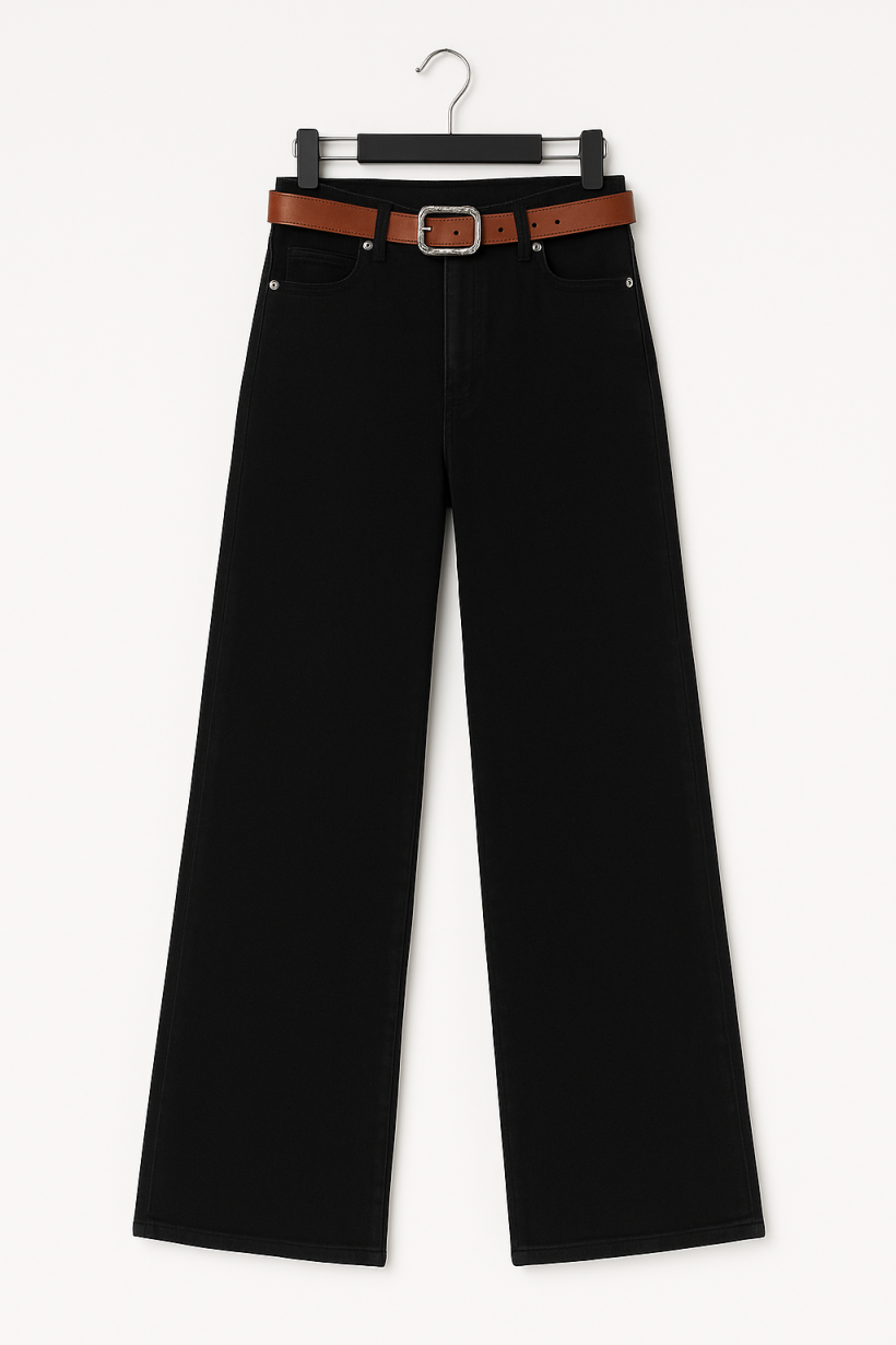 Spodnie szerokie czarne 1600