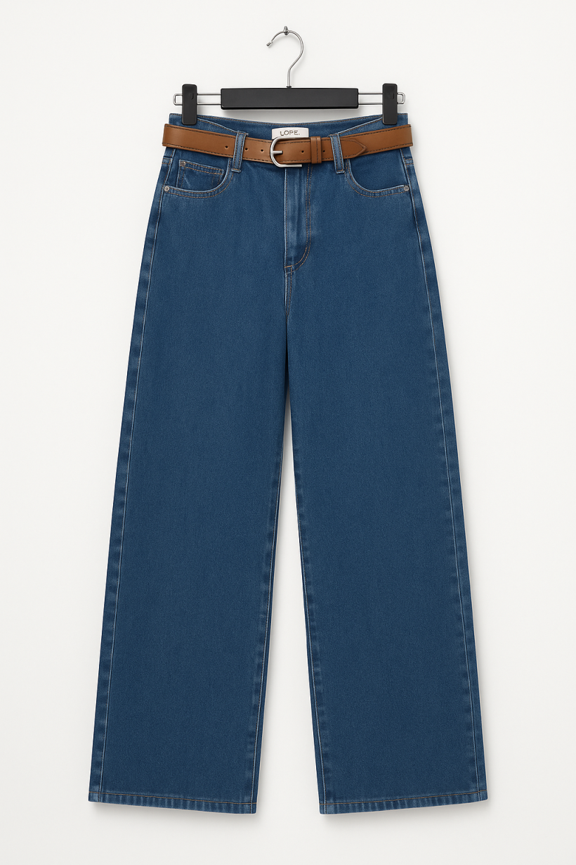 Spodnie szerokie blue skiny 1600