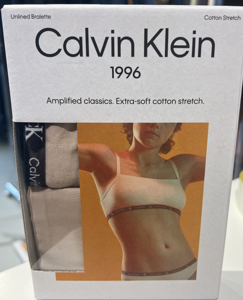 Top bralette CK 2pack beżowy 