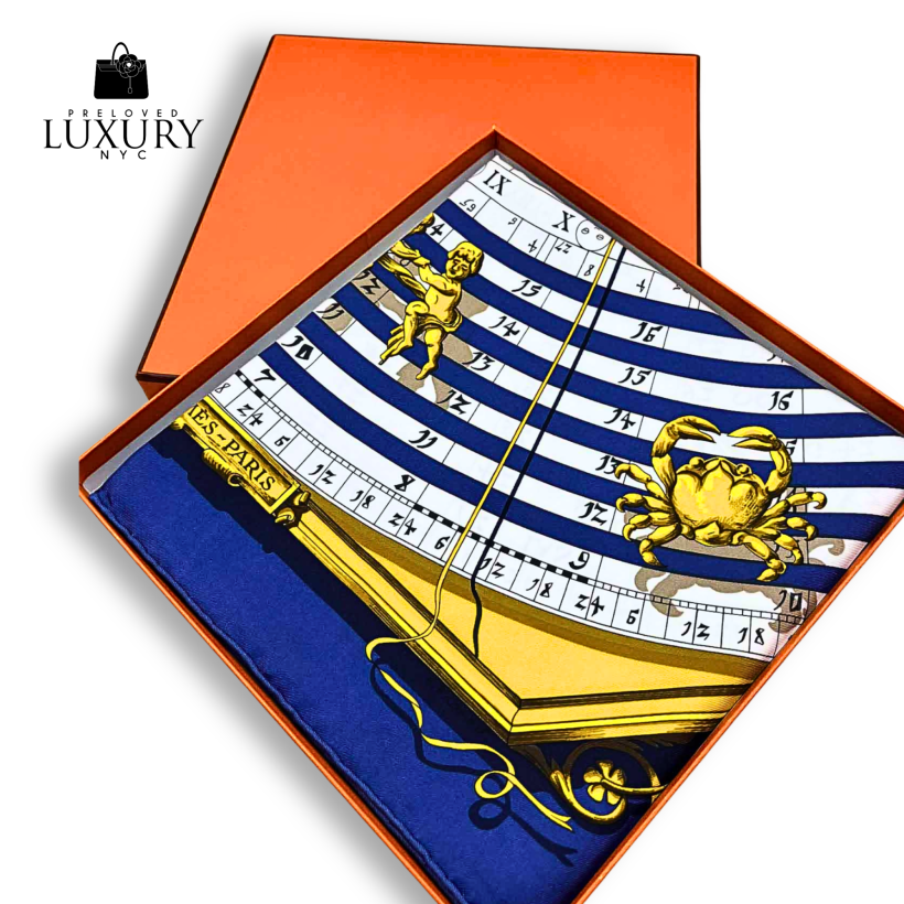 HERMES Carré 90 Scarf Silk Multicolor Box