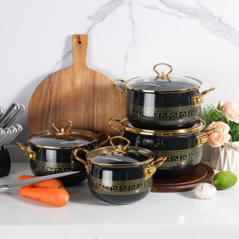 8-częściowy zestaw garnków emaliowanych - MP-2659