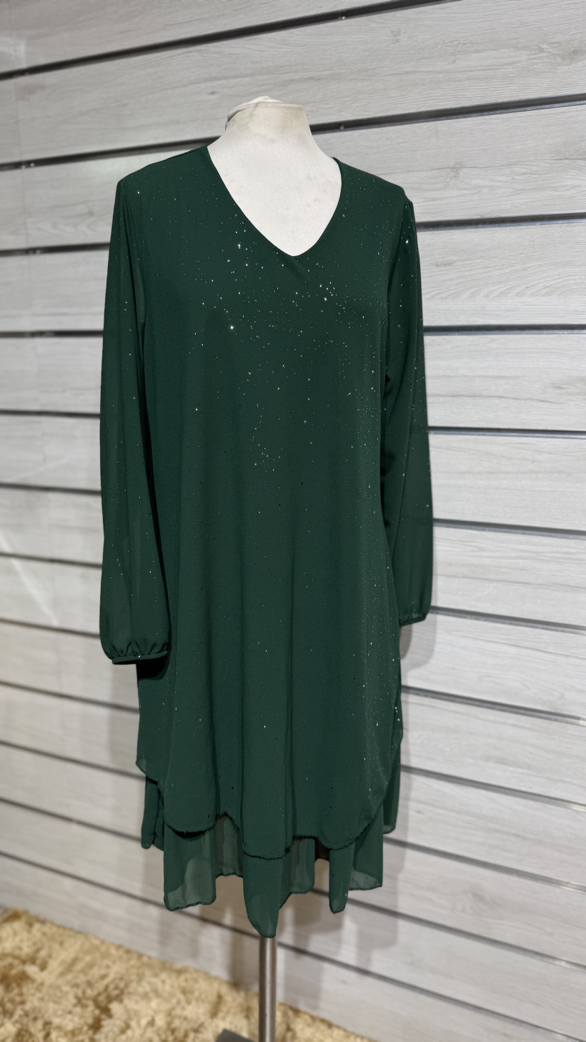 VESTIDO BRILHANTES BARRA CAMADA