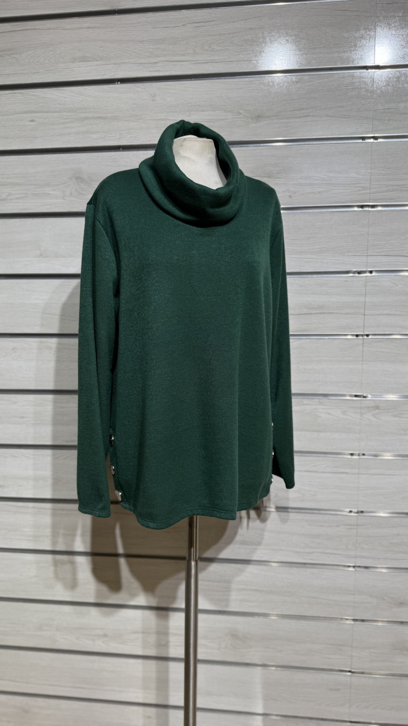 TUNICA MALHA GOLA DOBRADA