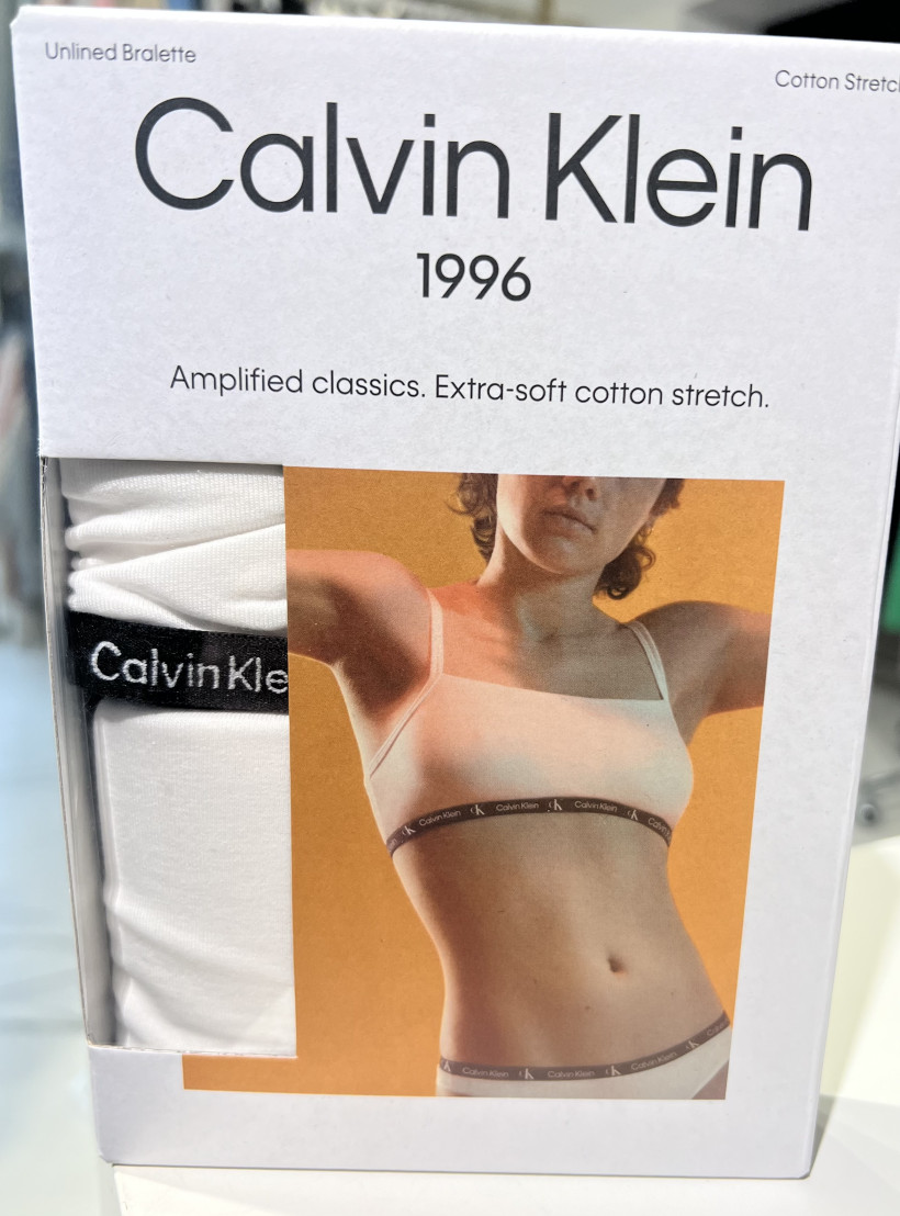 Top Bralette CK 2pack biały