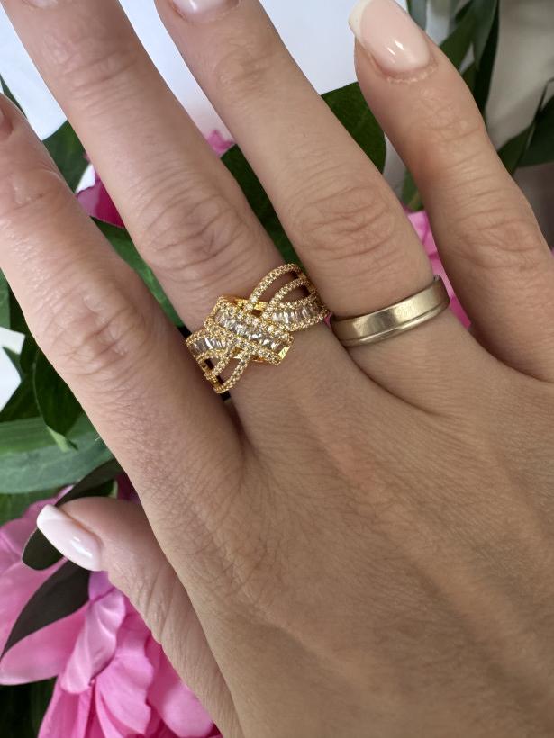 Pierścionek supeł 14098 A