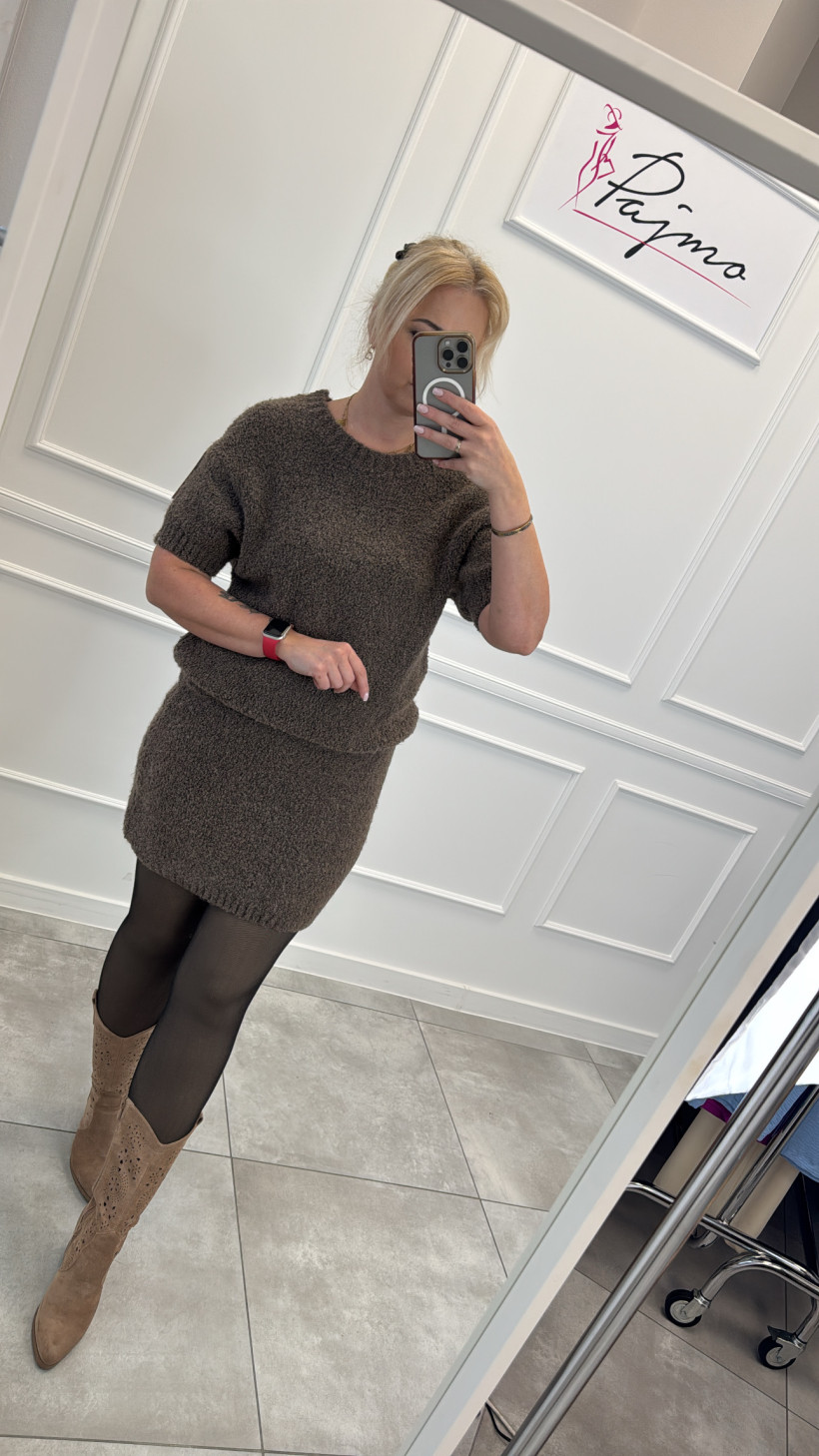 Komplet bukla sweterek i spódnica 14104