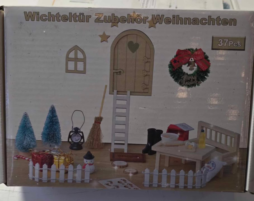 Świateczny zestaw akcesorii do makiety