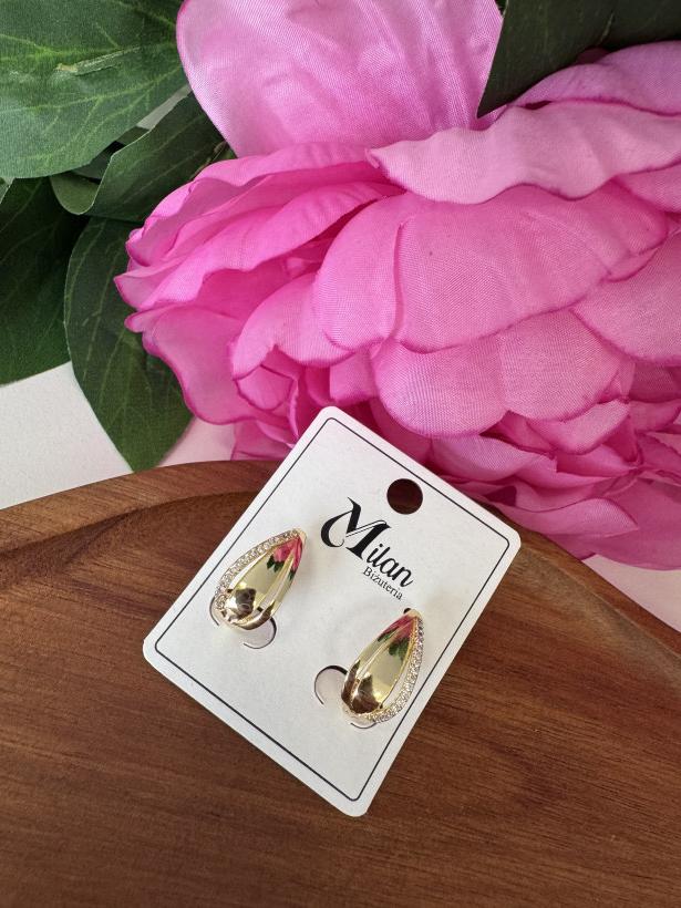 Kolczyki złote z cyrkoniami 14103 B