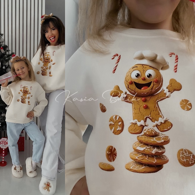 Bluza Bawełniana Lara Ciastek Śmietankowa KIDS