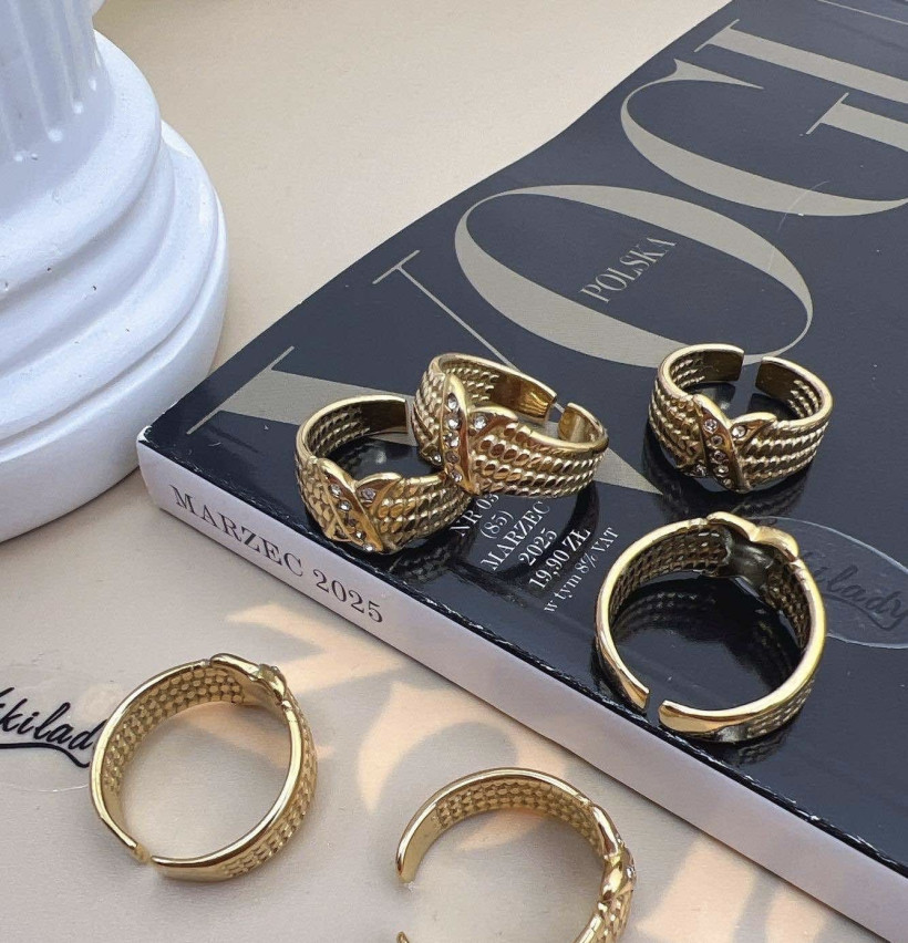 Pierścionek pleciony 14098 O