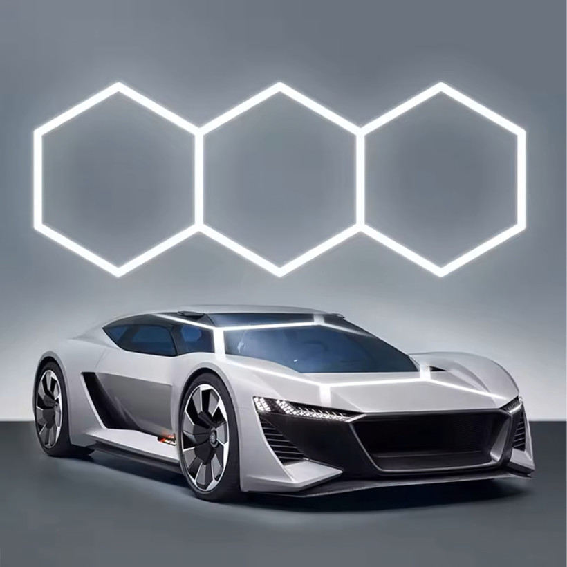 Lampa Hexagon LED 125W – oświetlenie  247x98cm