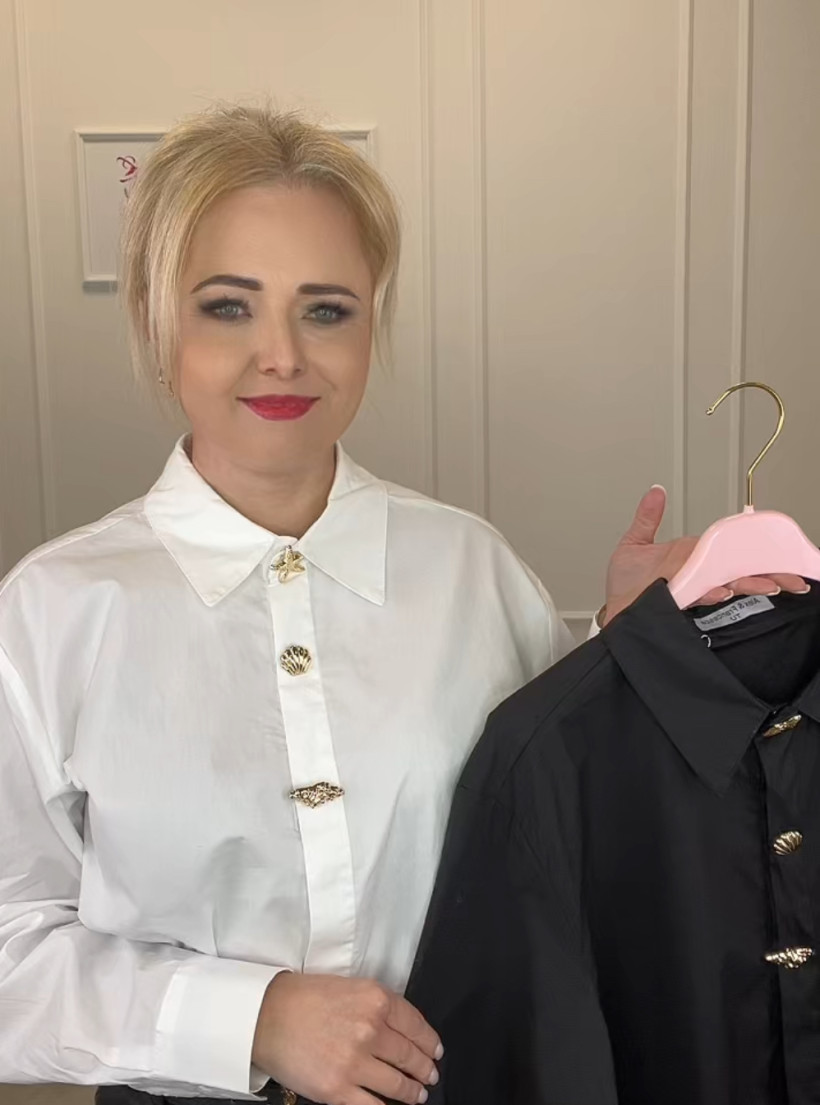 Koszula  bawełniana  zdobienia 14111