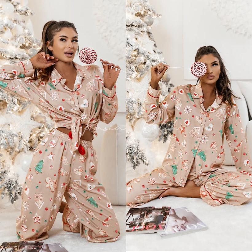 Piżamka Wiskozowa Tally Ciasteczka