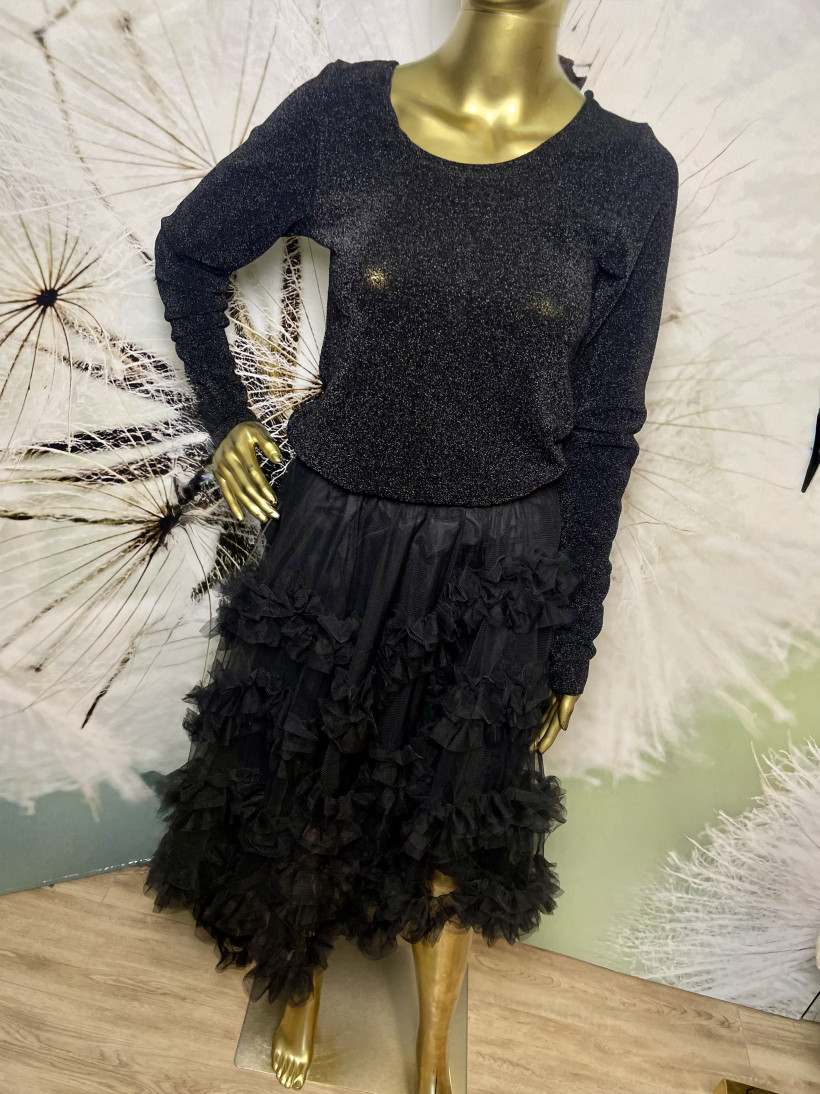 Spódnica z tiulowych falbanek Minouu