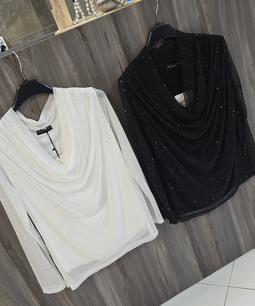 1321 CAMISOLA COM BRILHO A VESTIR ATÉ AO L