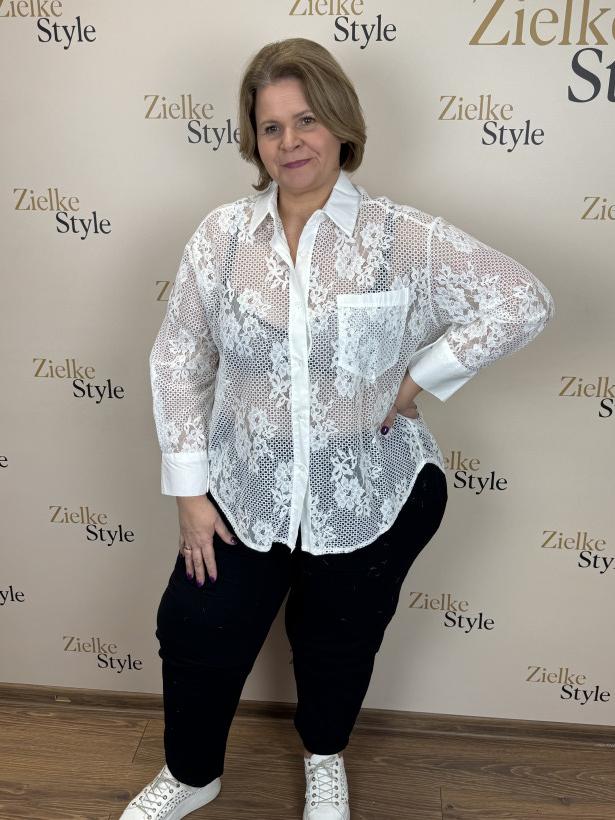 Italia nr 7 - Koszula biała z koronki - 19577