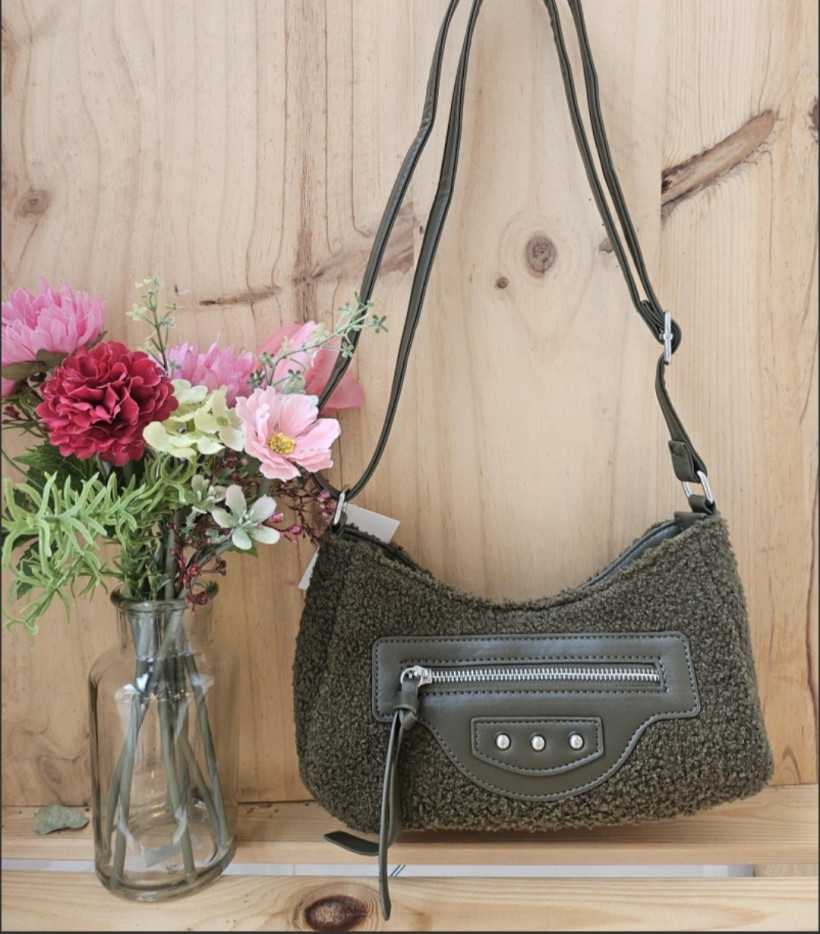 Sac bandoulière bouclette