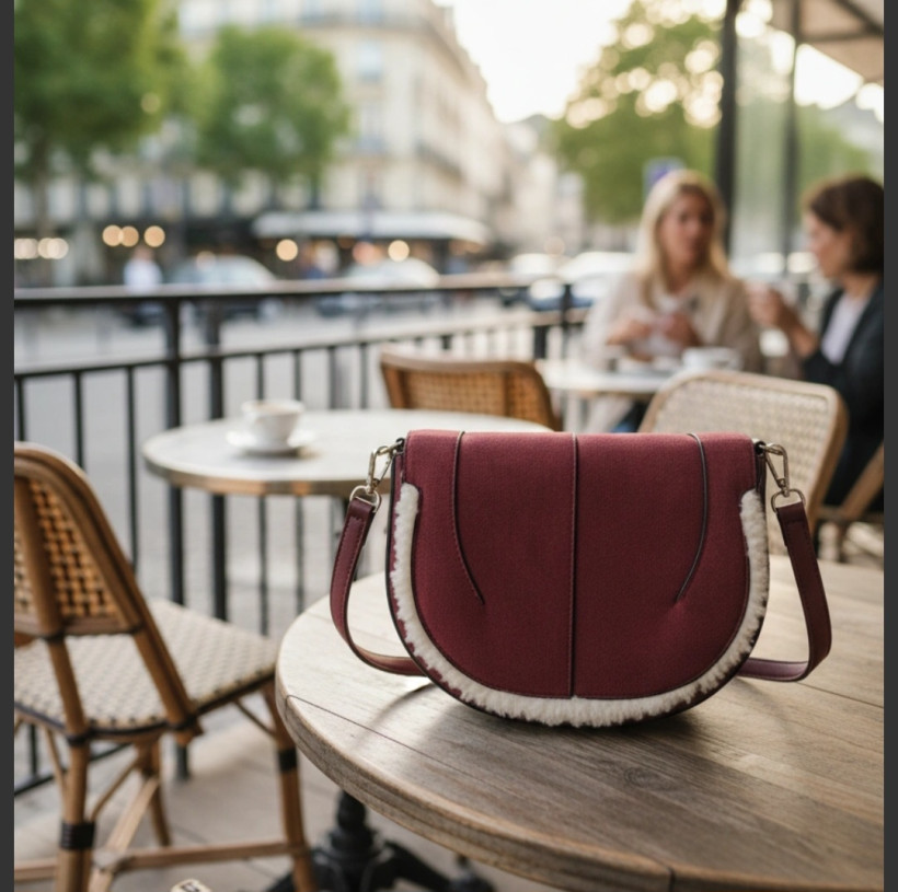 Sac bandoulière fourrure 