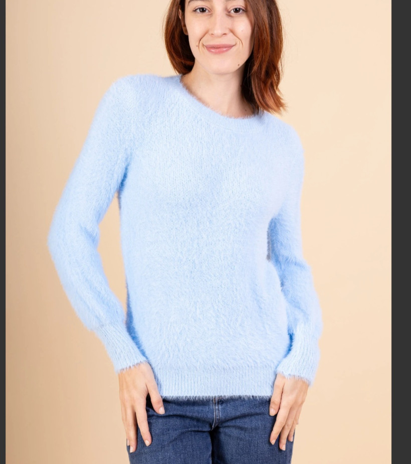 Pull col rond doudou cachemire TU 36/44