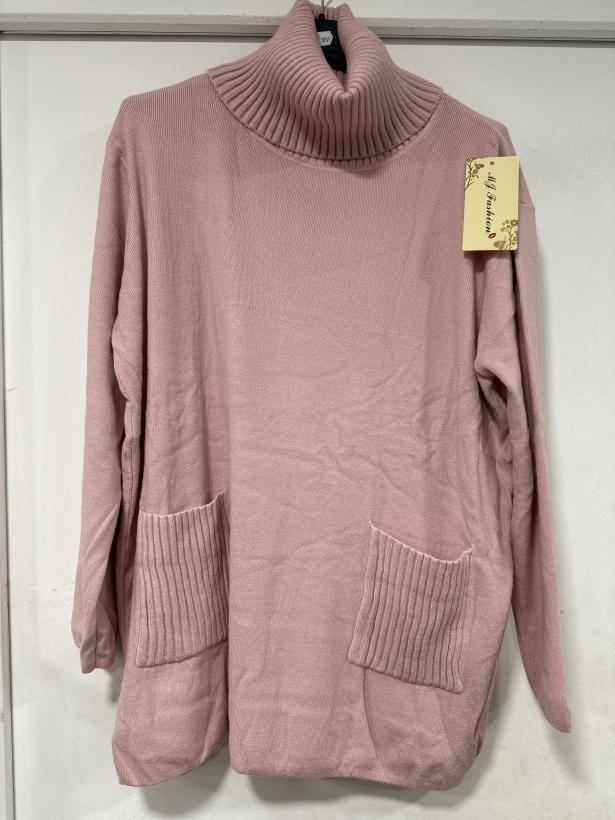 Col roulé uni à poche TU 36/48