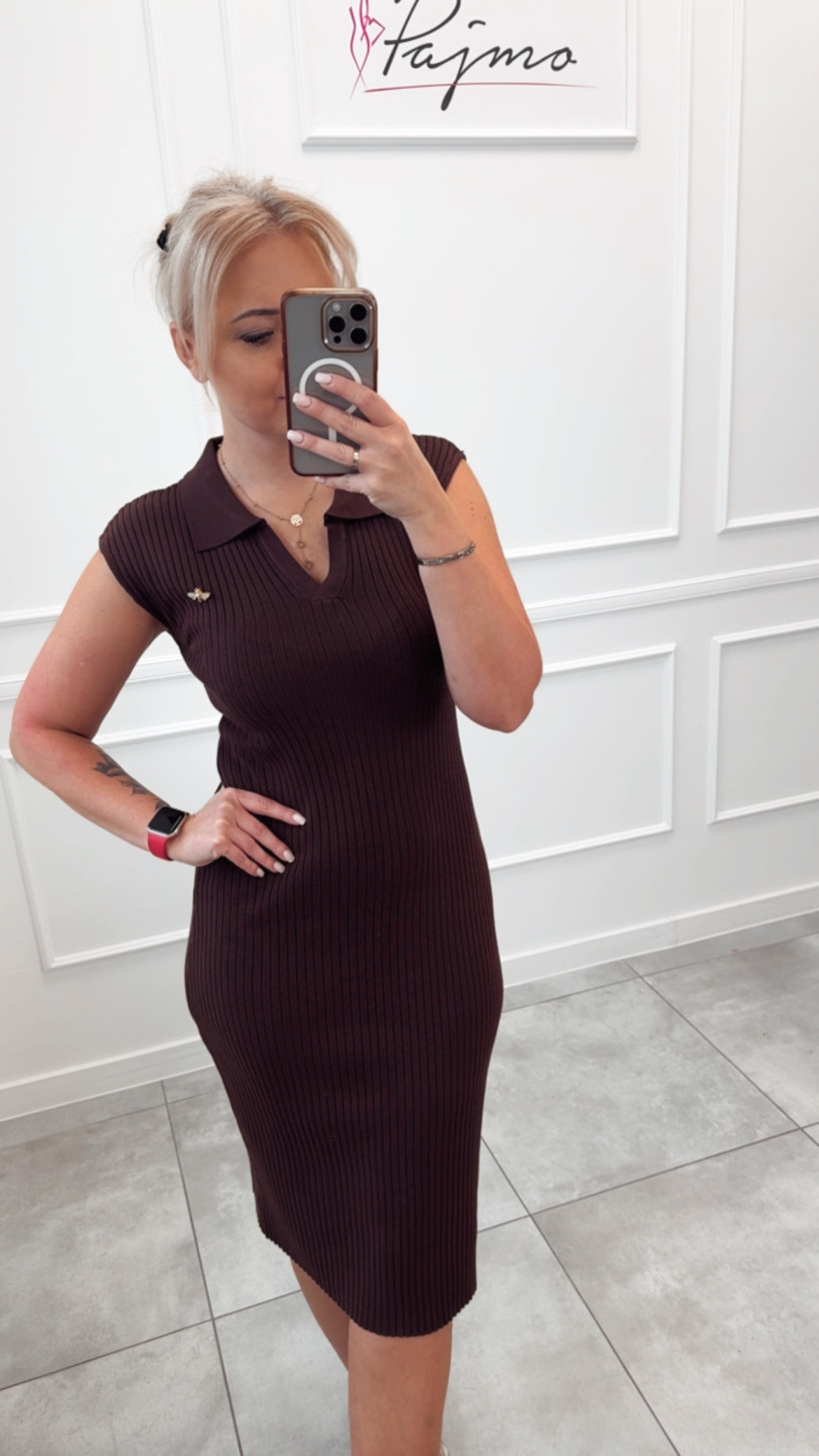 Sukienka wiskoza prążek 14112