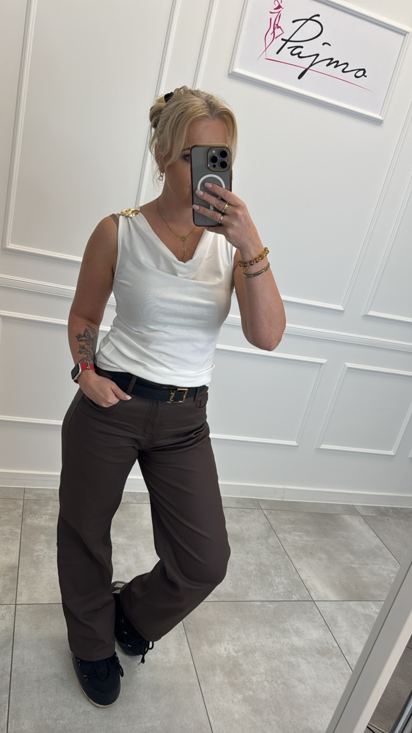 Bluzka bawełna dekolt woda 14117