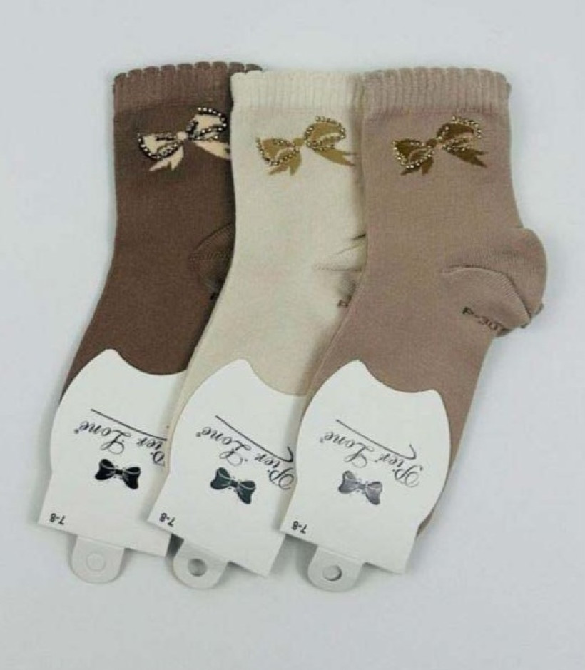 SKARPETKI KOKARDKA Z CYRKONIAMI 5-6 LAT