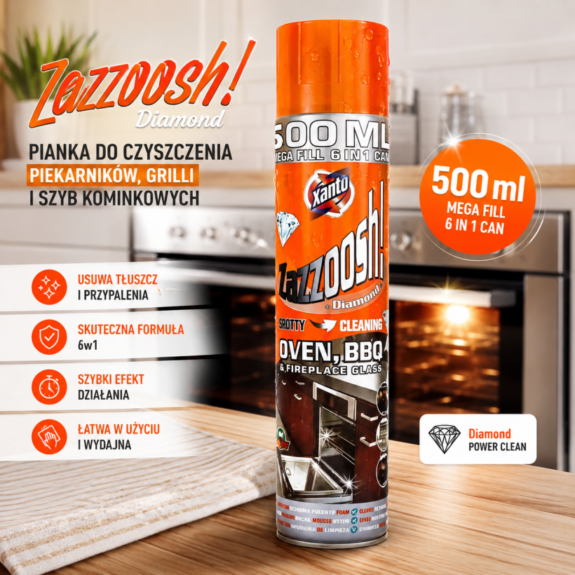 Xanto Oven BBQ Pianka do czyszczenia piekarnika, grilla 500ml 