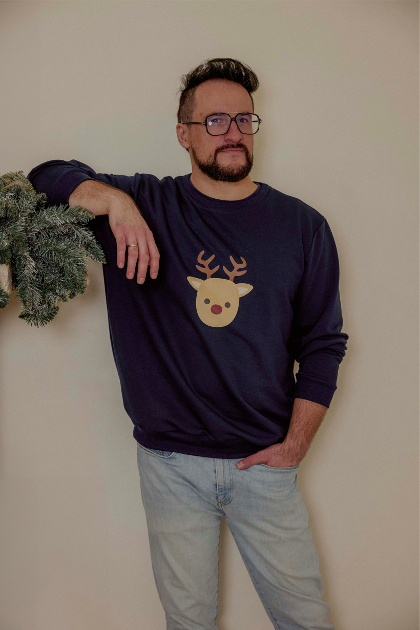 BLUZA GRANATOWA RENIFER TATA BOPOCO