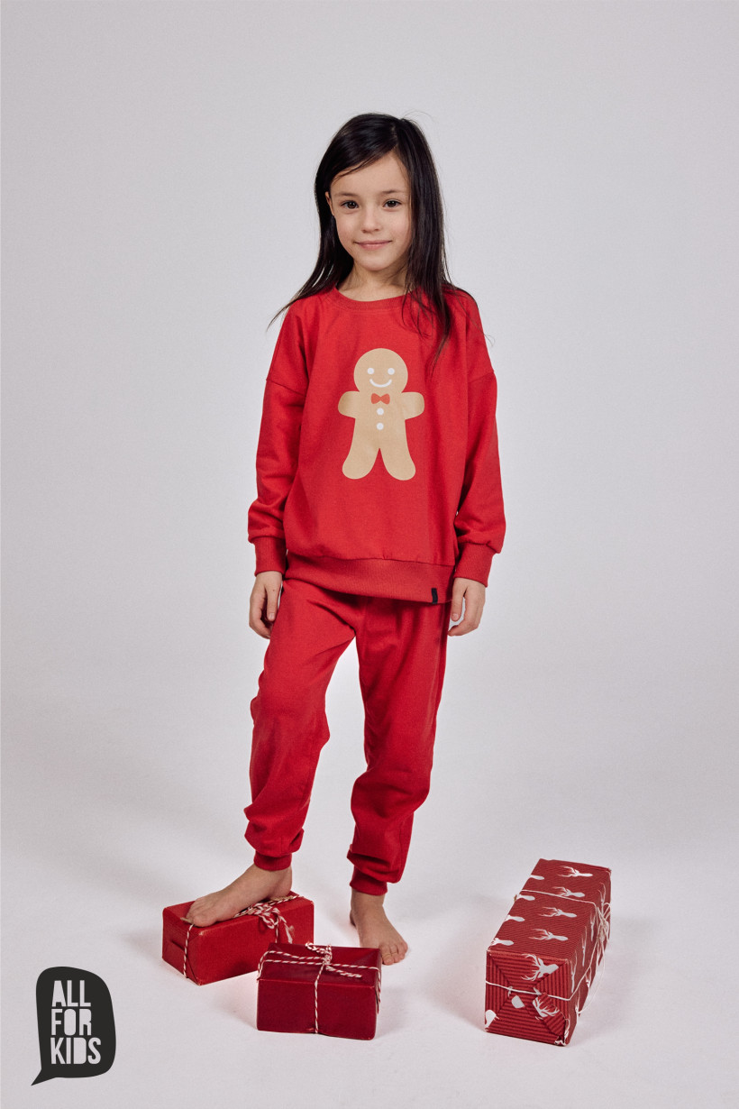 PIŻAMA CZERWONA CIASTEK CHŁOPIEC/DZIEWCZYNKA AFK