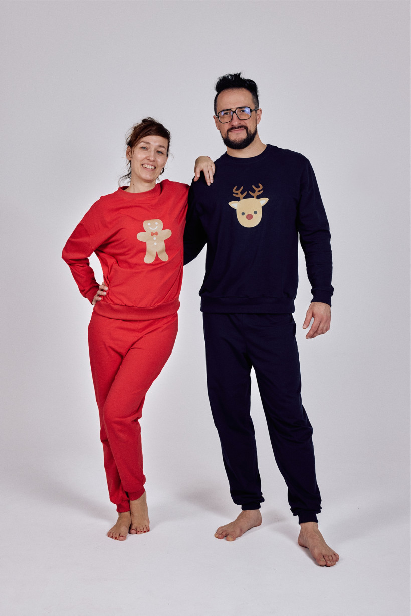 PIŻAMA CZERWONA CIASTEK MAMA BOPOCO