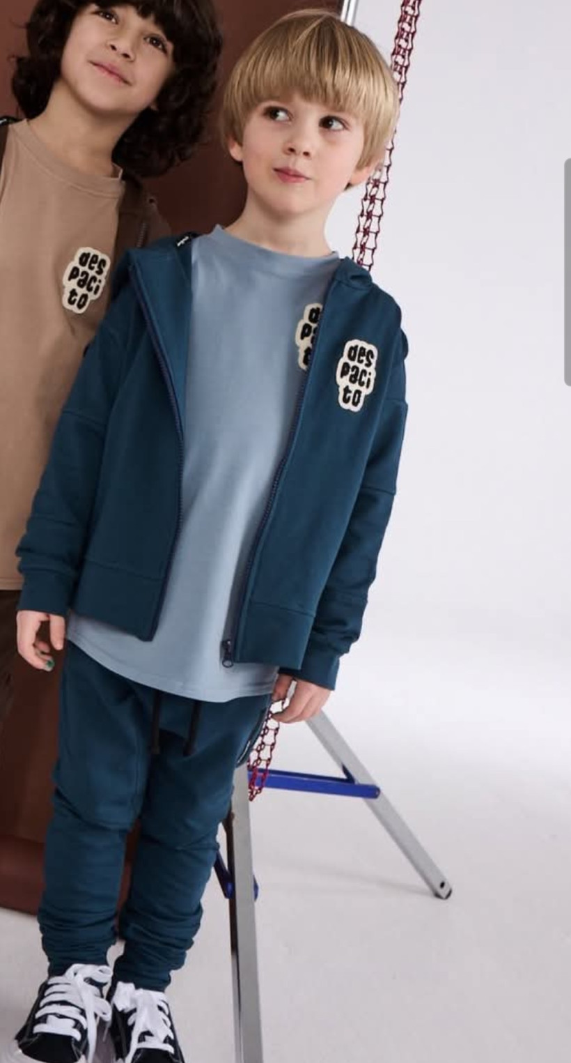 SPODNIE BAWEŁNA NIEBIESKIE DESPACITO