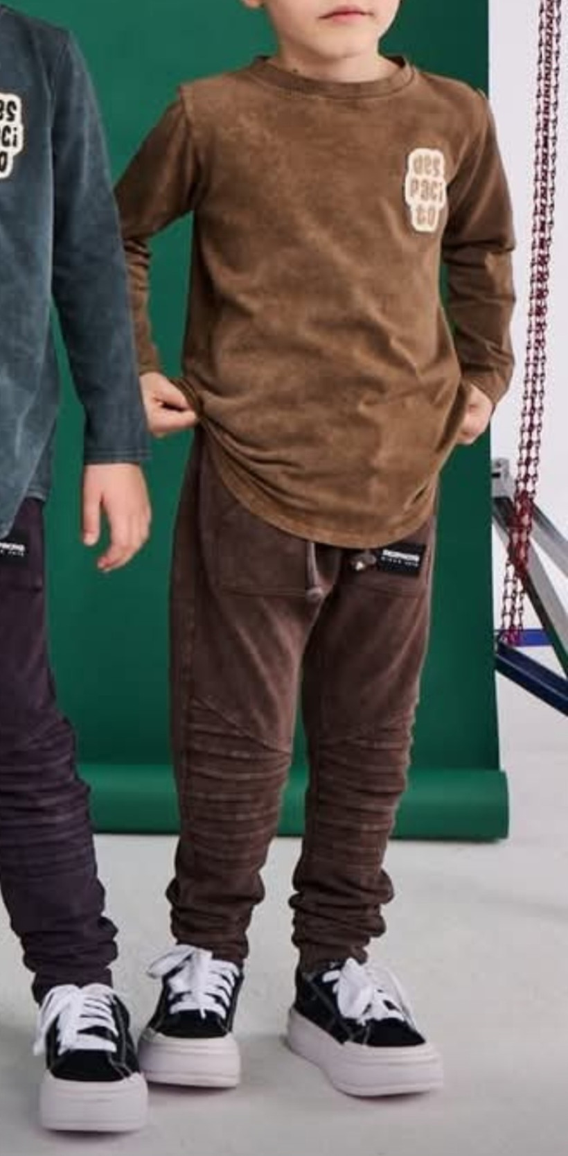 SPODNIE Z PRZESZYCIAMI ACID VINTAGE CZEKOLADA DESPACITO