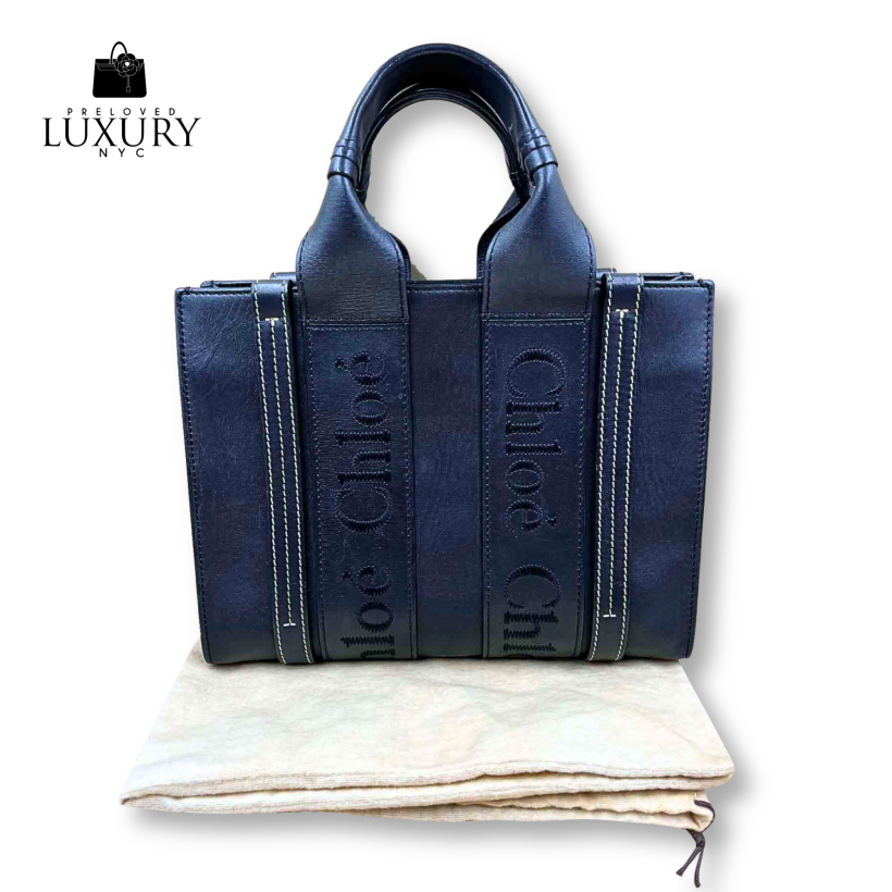 CHLOE Tote Leather Black Bag