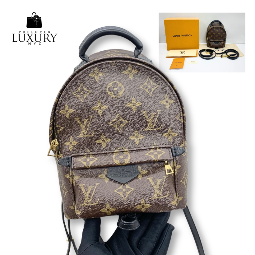 LOUIS VUITTON M41562 Brown Monogram Palm Springs Mini Backpack