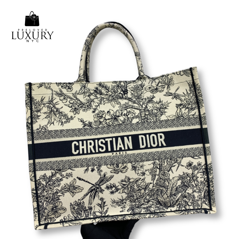 DIOR Blue Book Tote Book Tote Bag
