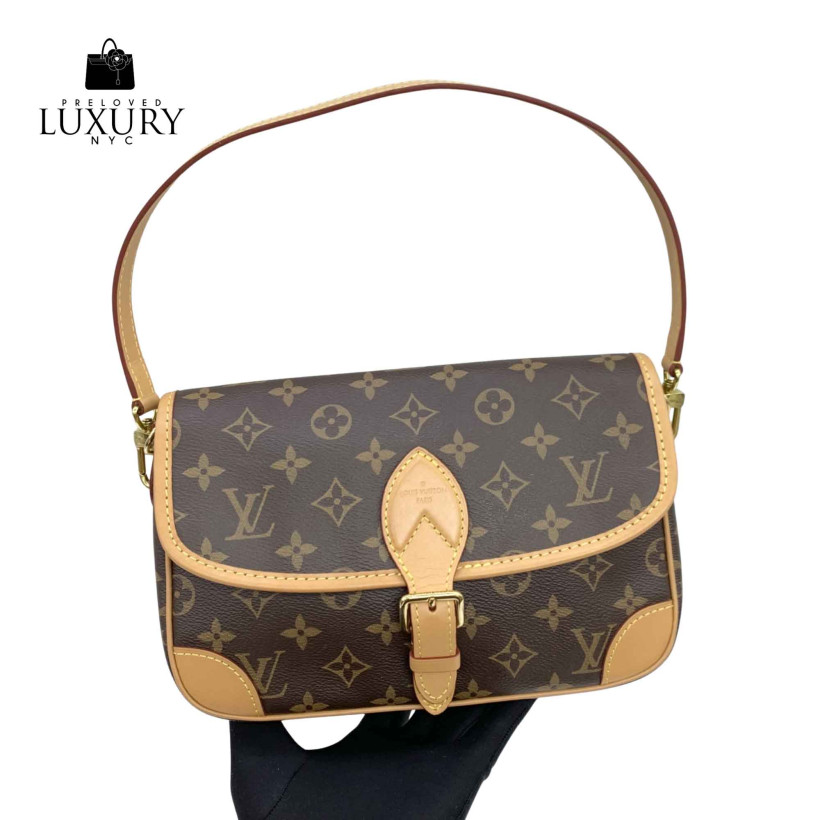 LOUIS VUITTON M45985 RFID MONOGRAM DIANE 2 WAY BAG MISSING STRAP RFID