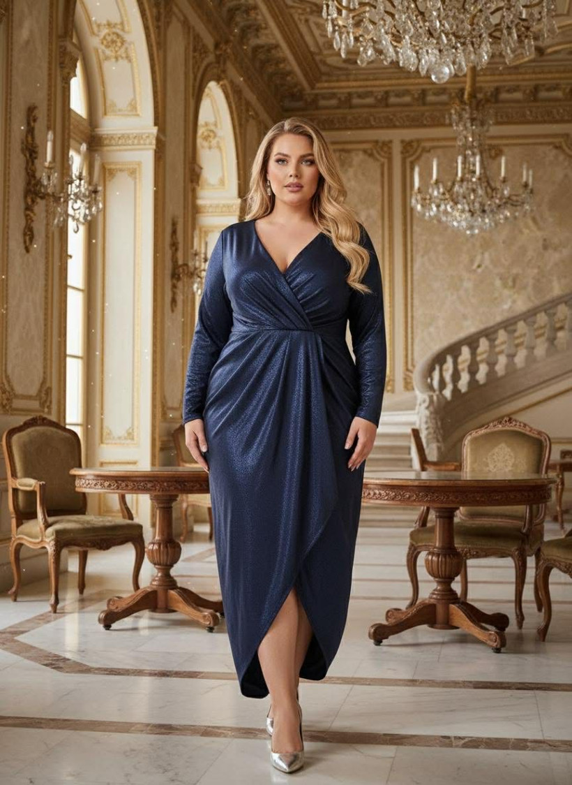 Elegancka sukienka z połyskiem – kolory