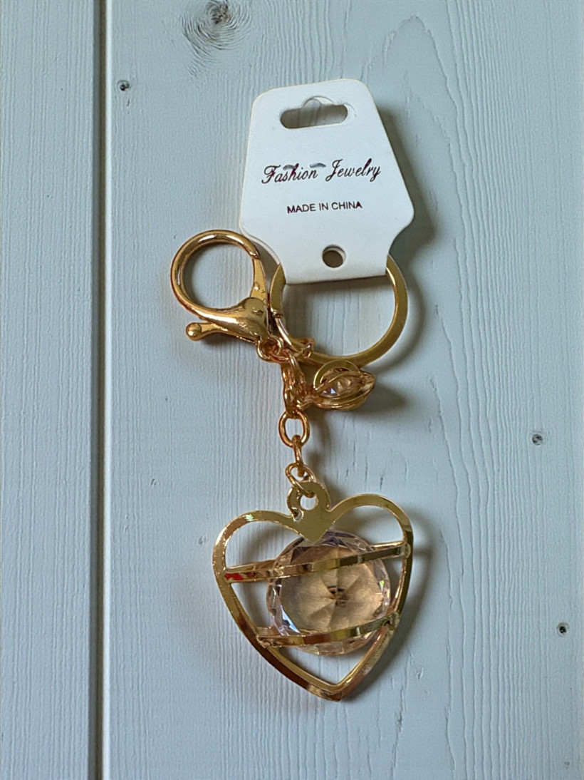 BRELOK SERCE Z DIAMENTEM