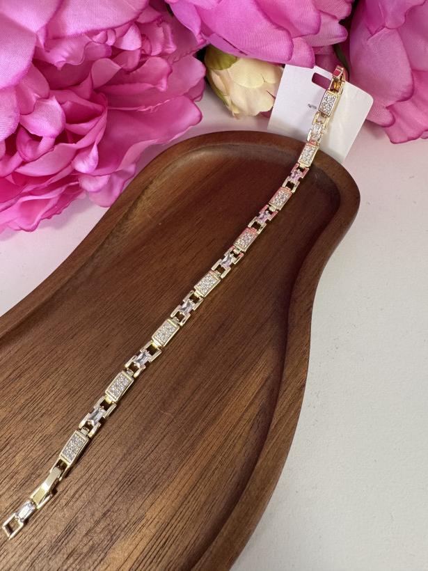 Bransoletka złota cyrkonie  13706 AL 